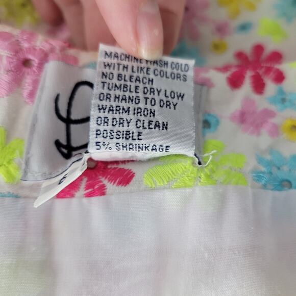 Lilly Pulizter Multicolor Floral Embroidered Mini Skirt 6 - Picture 8 of 8